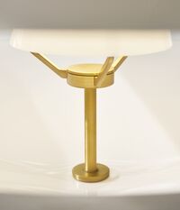 Clam Pendant White/ Brass Ø55