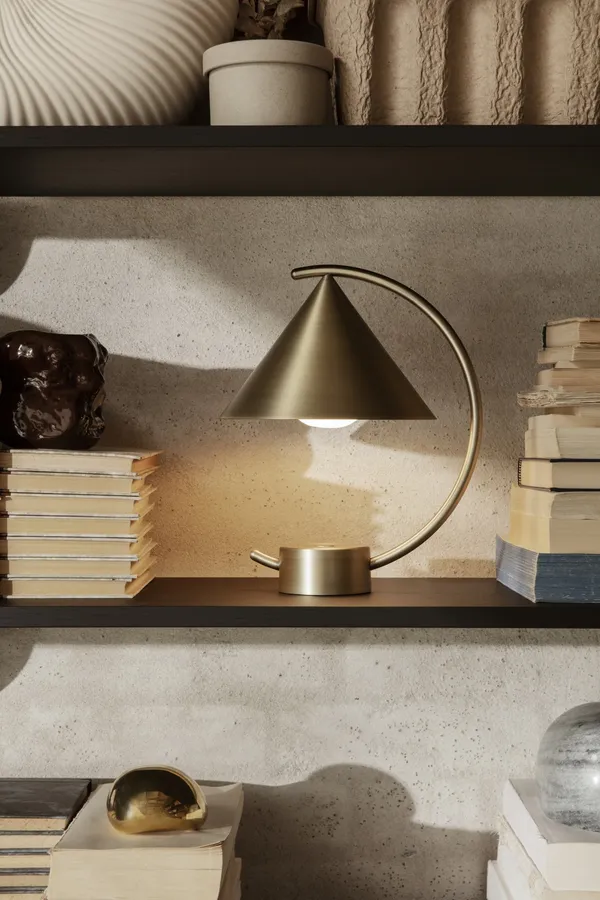 Meridian Portable Table Lamp Brass