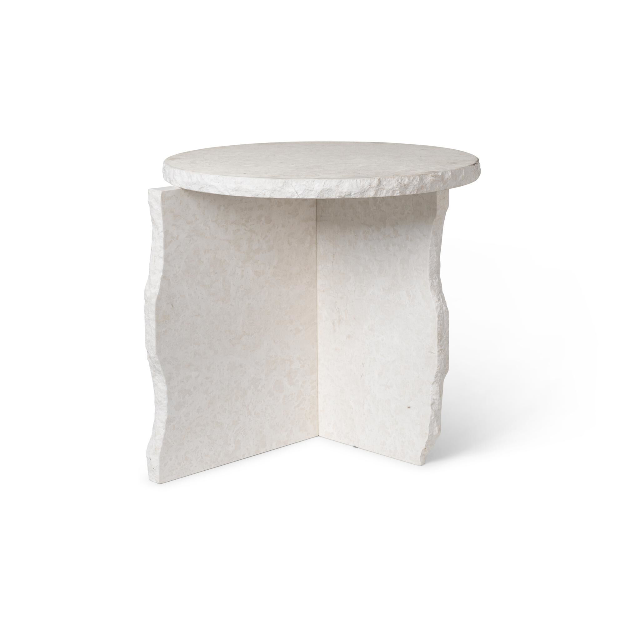 Mineral Sculptural Sofabord Bianco Curia Marmor