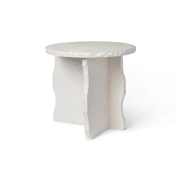 Mineral Sculptural Coffee Table White Curia Marble