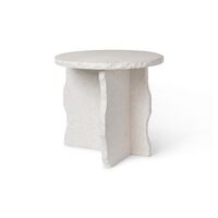 Mineral Sculptural Coffee Table White Curia Marble