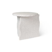 Mineral Sculptural Coffee Table White Curia Marble
