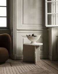 Mineral Sculptural Coffee Table White Curia Marble