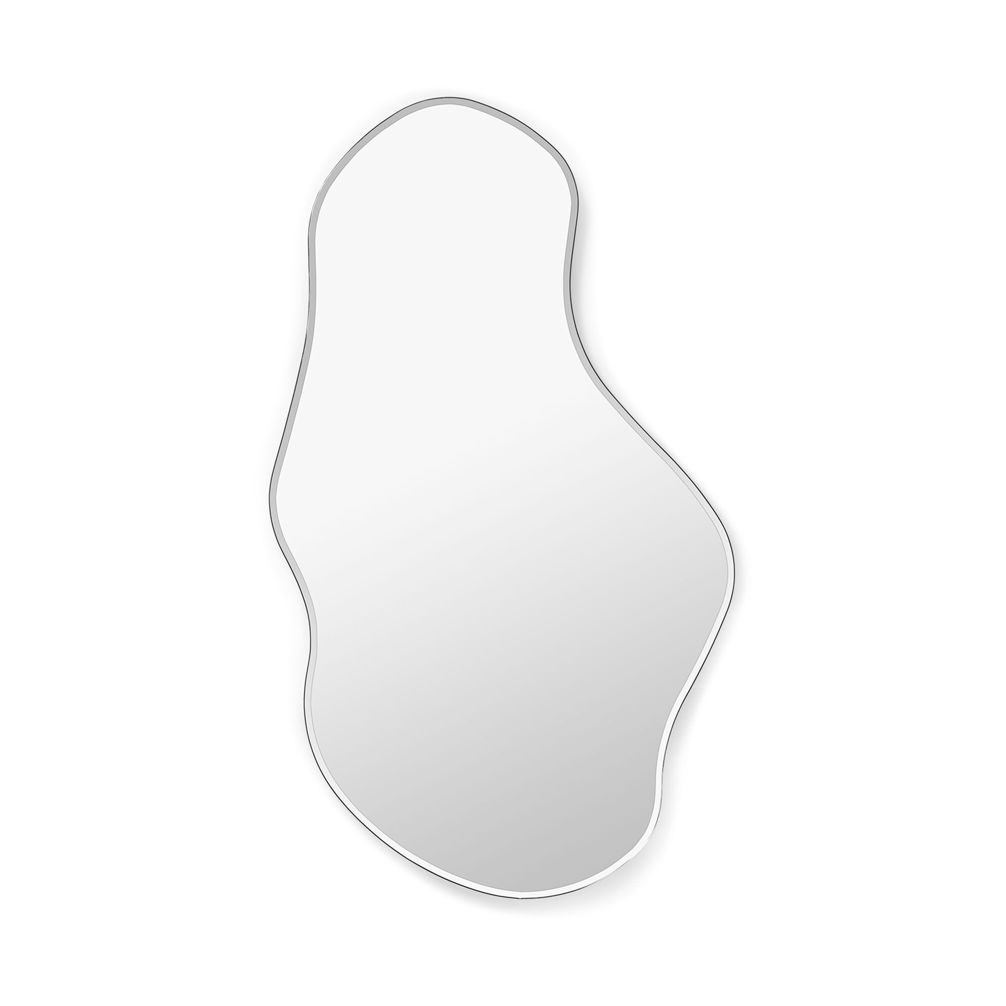 Pond Miroir Large Chrome Foncé