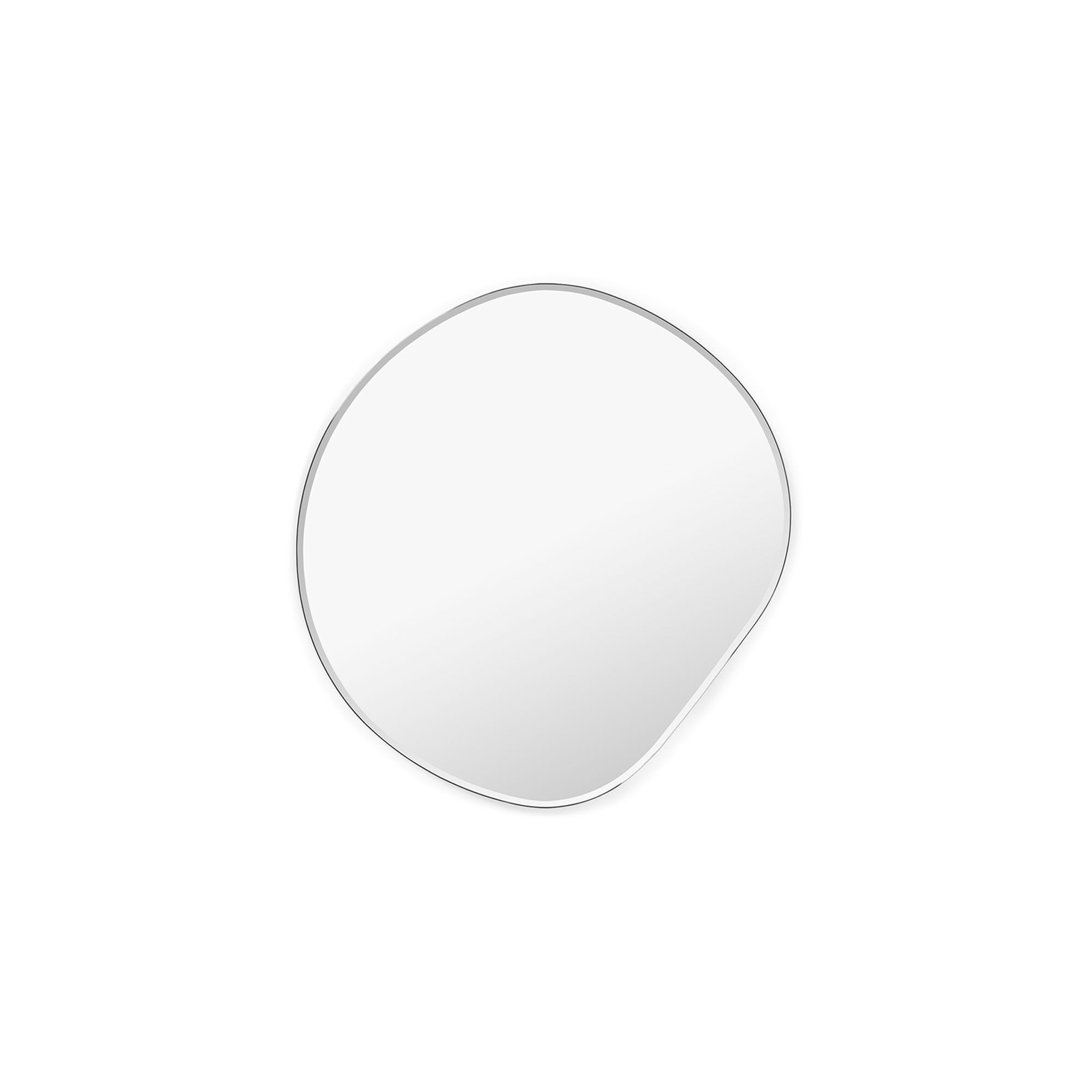 Pond Petit Miroir en Chrome Foncé