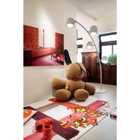 Big Lebow Stehlampe Hellgrau