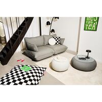 Big Lebow Stehlampe Hellgrau