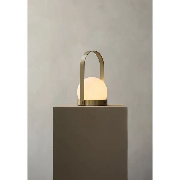 Carrie Table Lamp Portable Burnt Red