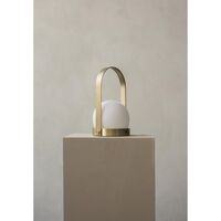 Carrie Table Lamp Portable Burnt Red