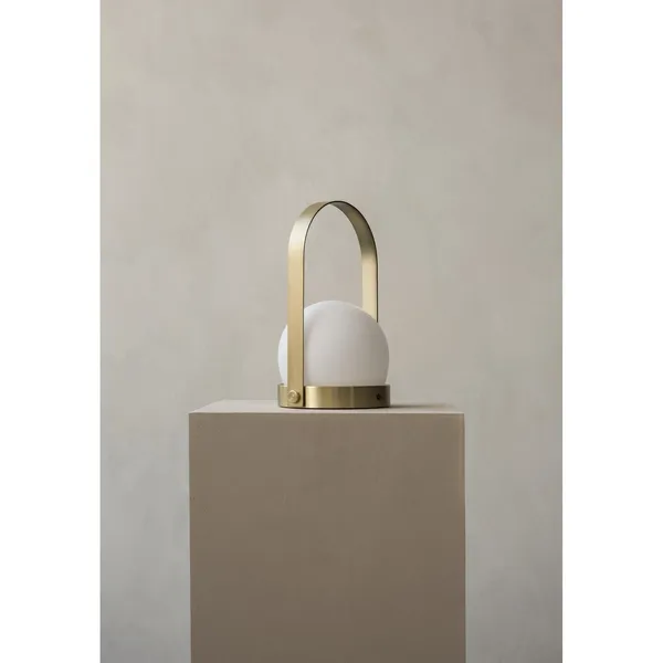 Carrie Table Lamp Portable Burnt Red