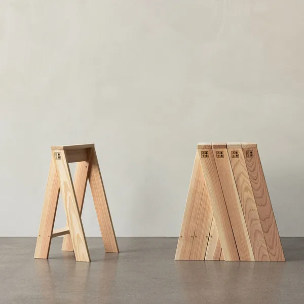 Ishinomaki AA Stool H56 cm 2 Pcs
