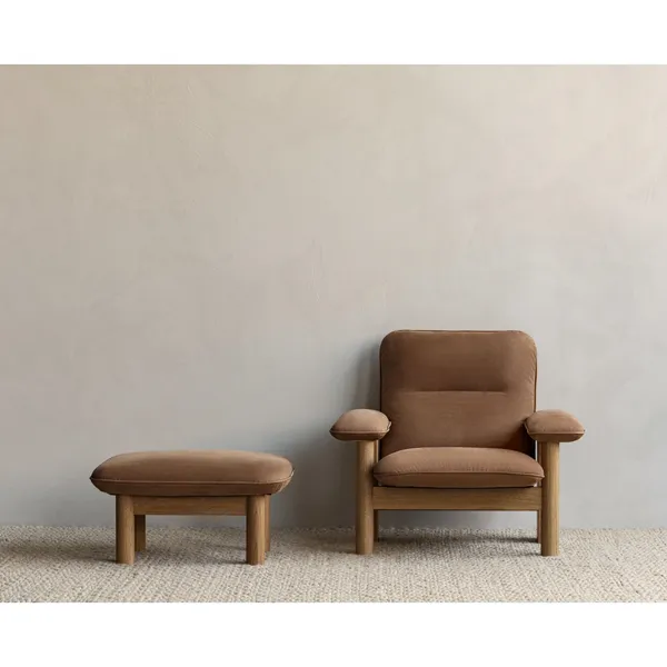 Brasilia Sessel Eiche/Bouclé 2