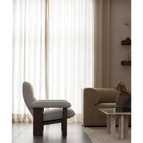 Brasilia Sessel Eiche/Bouclé 2