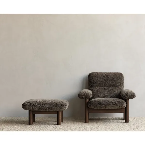 Brasilia Sessel Eiche/Bouclé 2