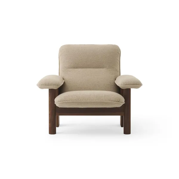 Brasilia Sessel, Dunkle Eiche/Bouclé