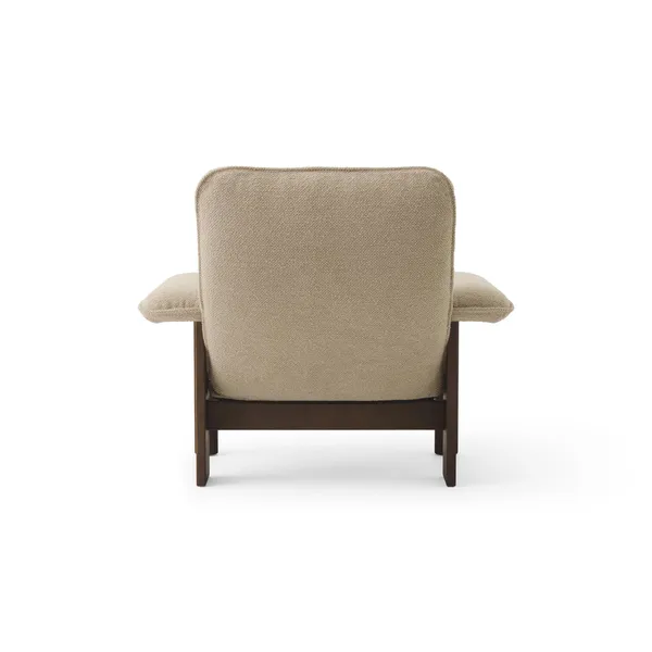 Brasilia Sessel, Dunkle Eiche/Bouclé