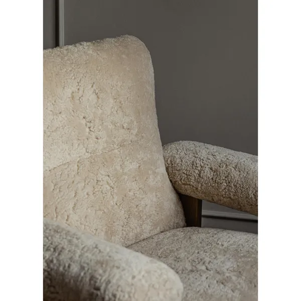 Brasilia Sessel, Dunkle Eiche/Bouclé