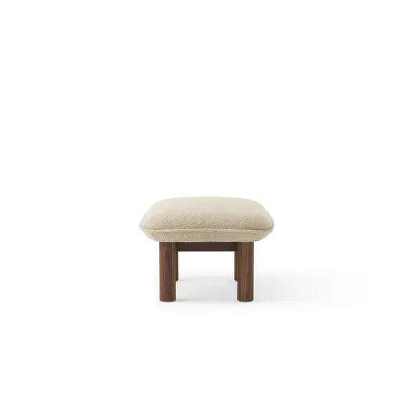 Brasilia Ottoman Noce/ Bouclé