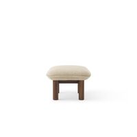 Brasilia Ottoman Noce/ Bouclé