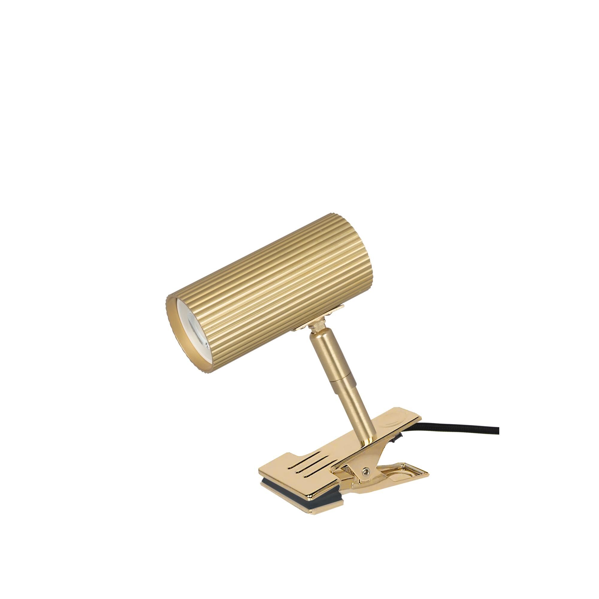 Hubble Applique murale/Lampe à Pince Laiton Brossé