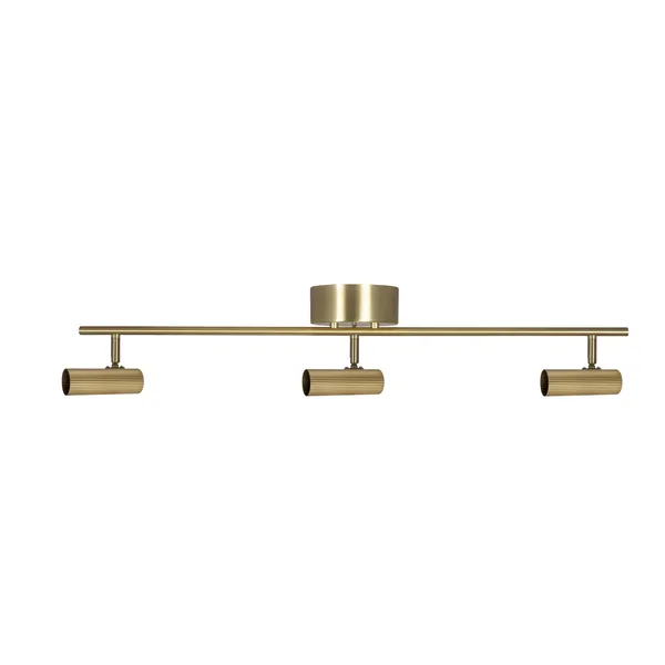 Hubble 3 Long Ceiling Light Brushed Brass