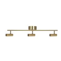 Hubble 3 Long Ceiling Light Brushed Brass