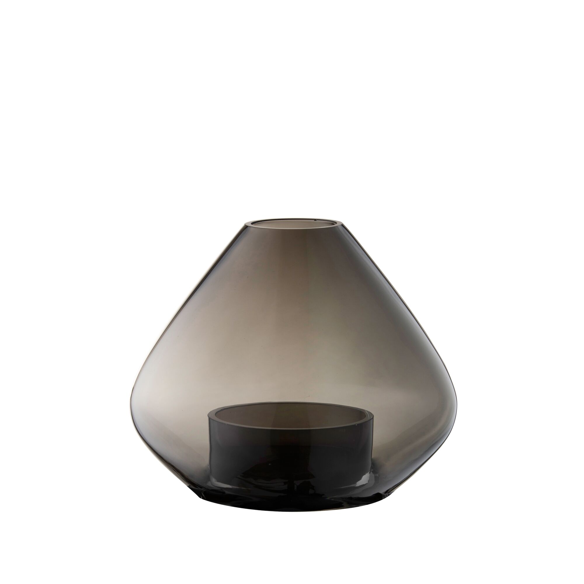 UNO Lantern/Vase Black H11,5 cm