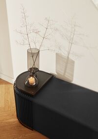 UNO Lantern/Vase Black H11,5 cm