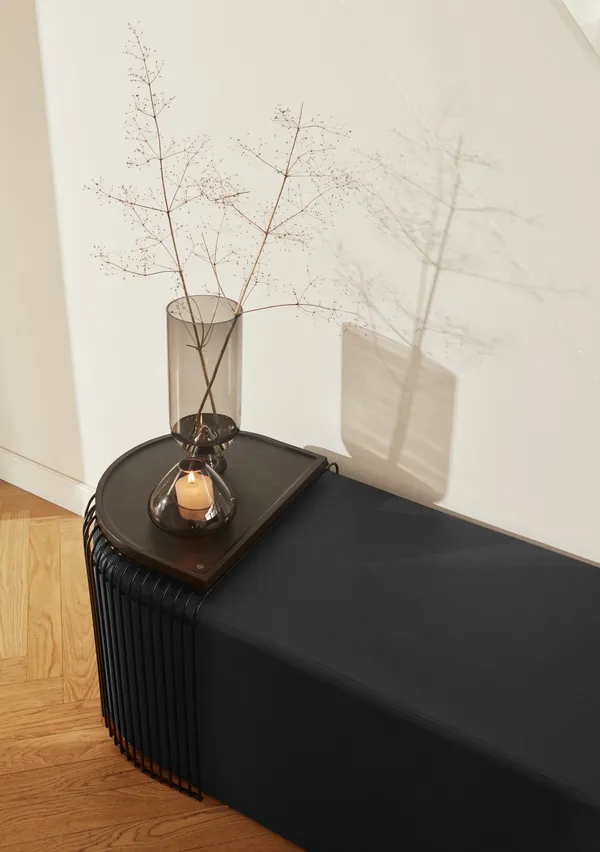 UNO Lantern/Vase Amber H11,5 cm