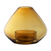 UNO Lantern/Vase Amber H21 cm
