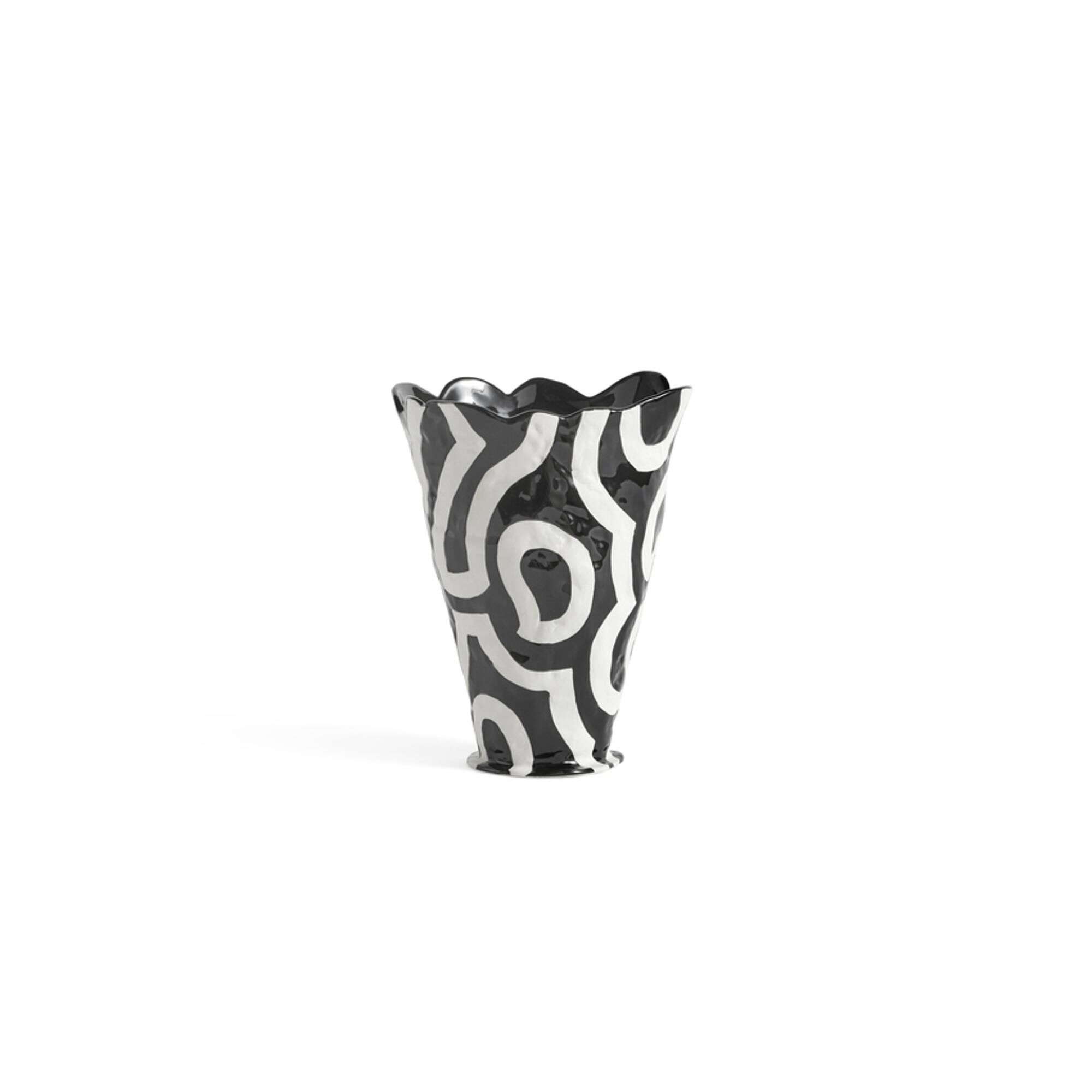 Jessica Hans Vase Shadow Noir/ Blanc