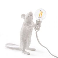 Mouse Step Standing Table Lamp White