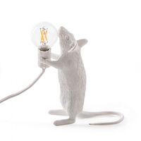 Mouse Step Standing Table Lamp White