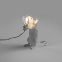 Mouse Step Standing Table Lamp White