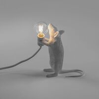 Mouse Step Standing Table Lamp White
