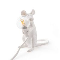 Mouse Mac Zittende Tafellamp Wit
