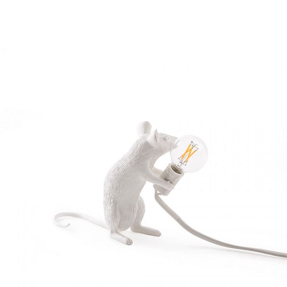 Mouse Mac Zittende Tafellamp Wit