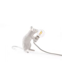 Mouse Mac Zittende Tafellamp Wit