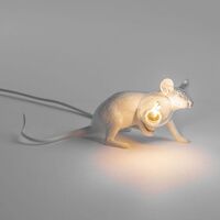 Mouse Lop Liggende Tafellamp Wit
