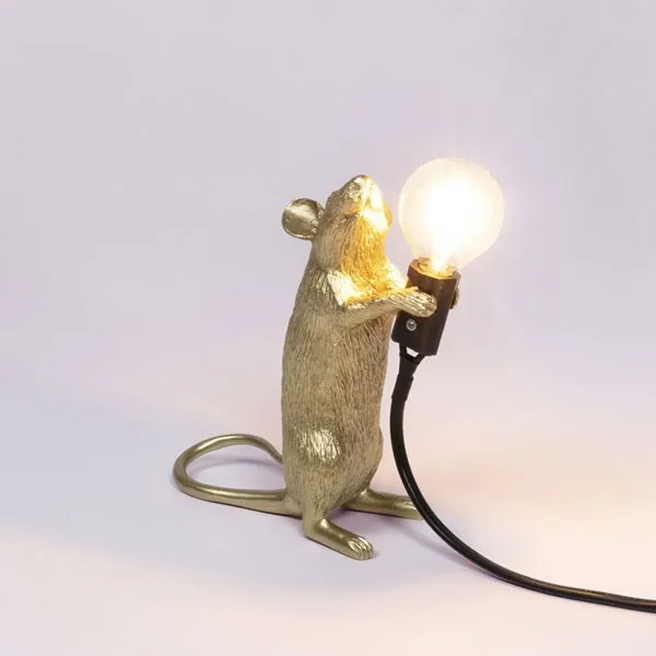 Mouse Step Standing Table Lamp Gold