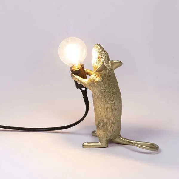Mouse Step Standing Table Lamp Gold