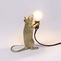 Mouse Step Standing Bordlampe Guld