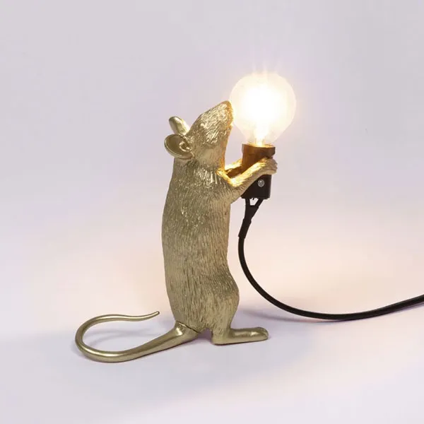 Mouse Step Standing Table Lamp Gold