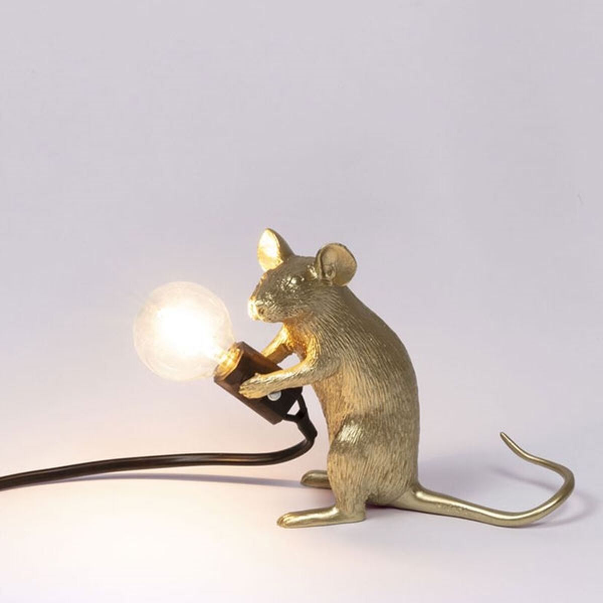 Mouse Mac Lampe à Poser Assise Or