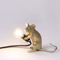 Mouse Mac Lampe à Poser Assise Or