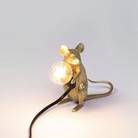 Mouse Mac Lampe à Poser Assise Or
