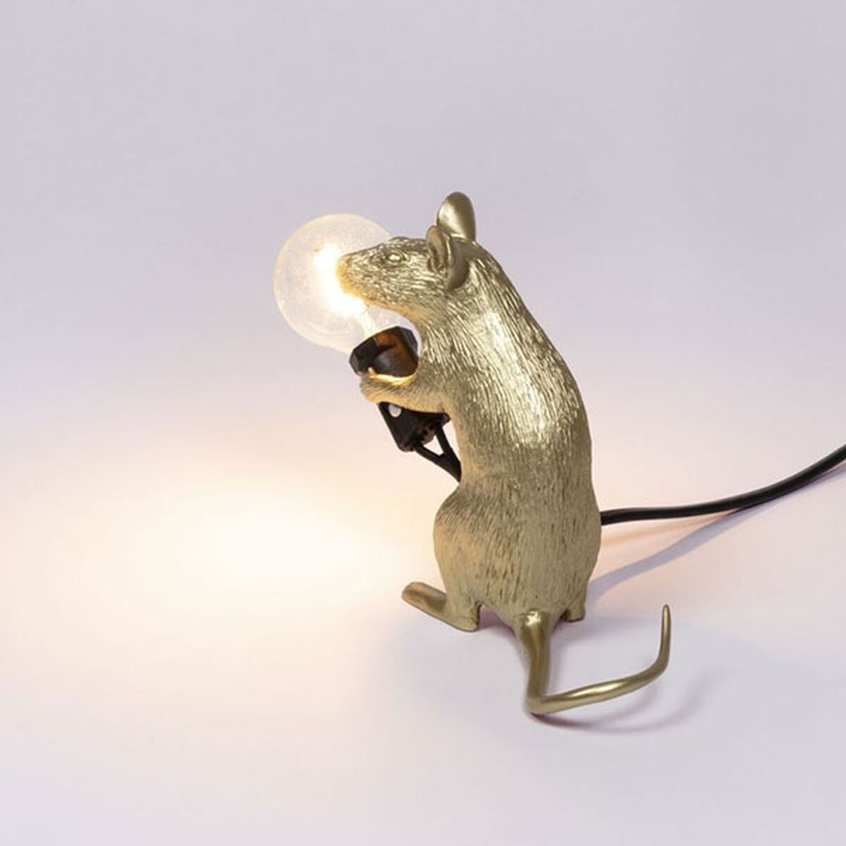 Mouse Mac Lampe à Poser Assise Or