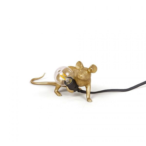 Mouse Lop Liggande Bordslampa Guld