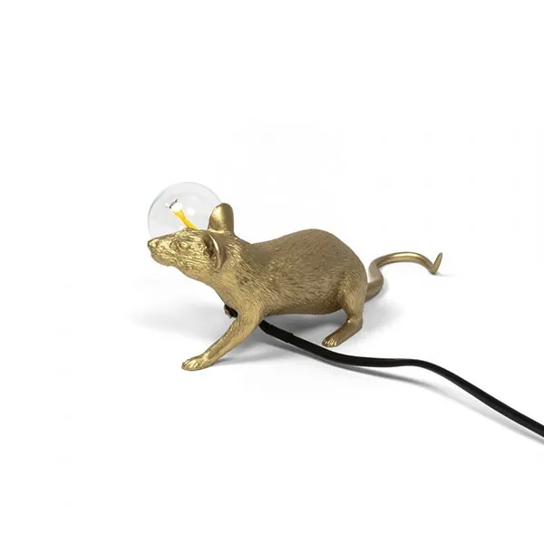 Mouse Lop Lying Down Table Lamp Gold