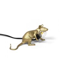 Mouse Lop Lying Down Tischlampe Gold